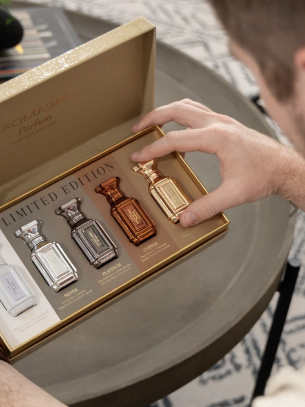 AROMA360 Limited Edition Gold Box  Parfum Set